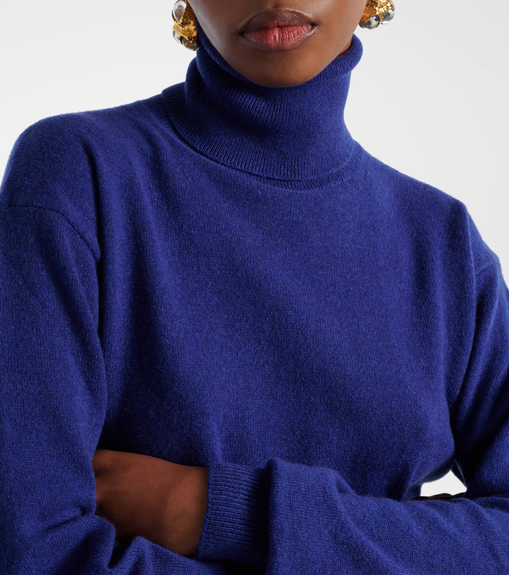 Cashmere and wool turtleneck sweater - 4