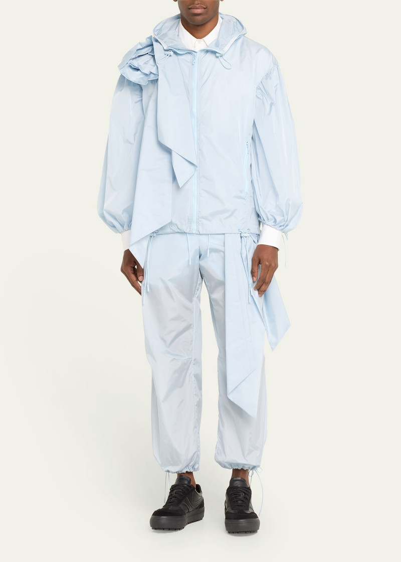 Men's Tech Nylon Jacket with Pressed Rose 1