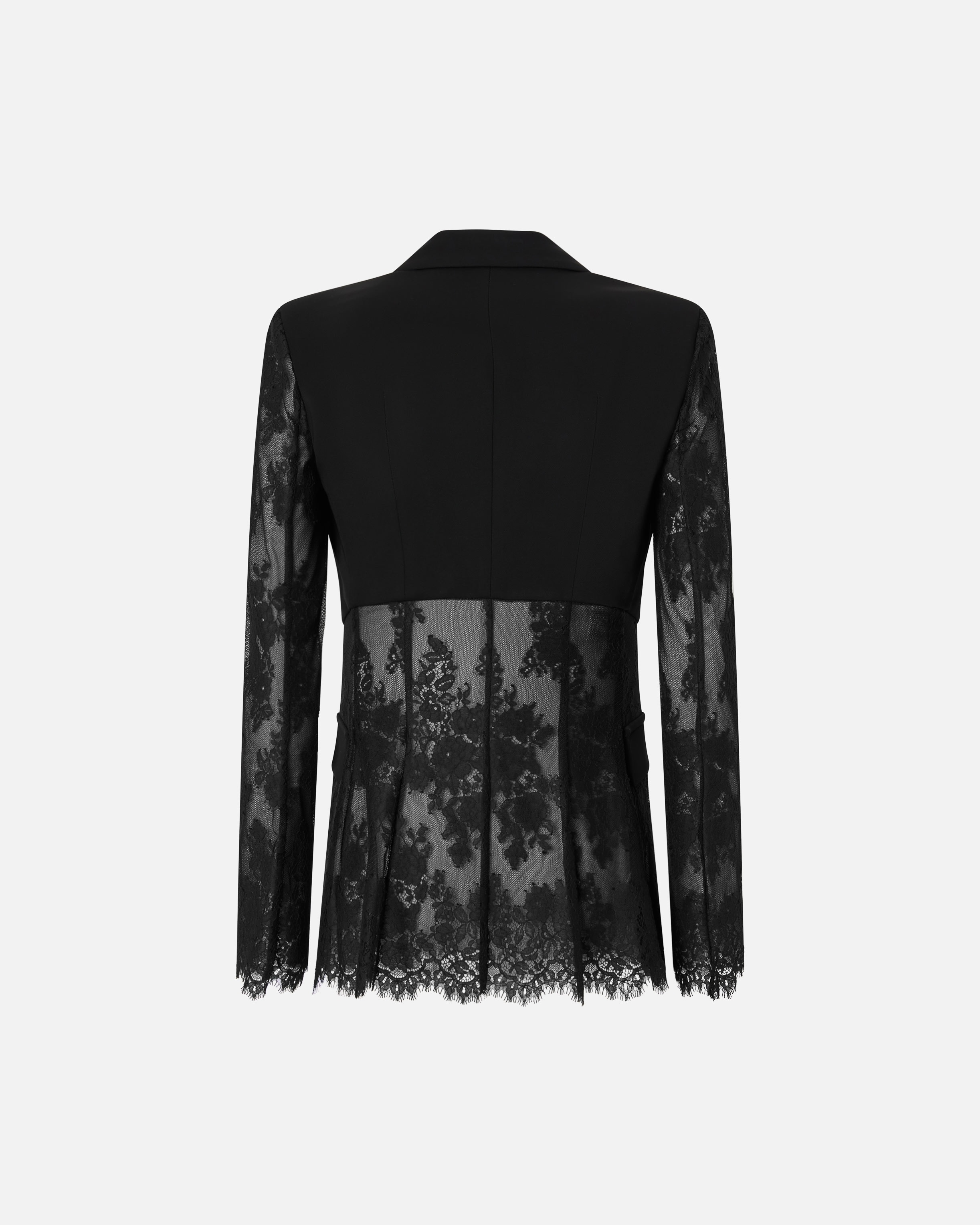 SINGLE-BREASTED LACE BLAZER - 6