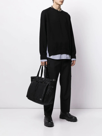 JUUN.J shirt-panel jumper outlook