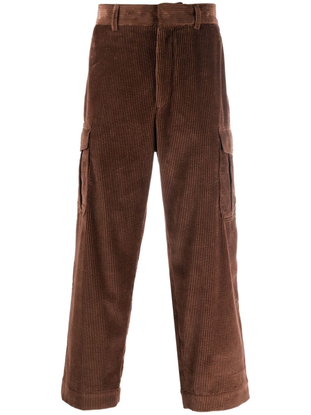 cotton corduroy cropped trousers - 1