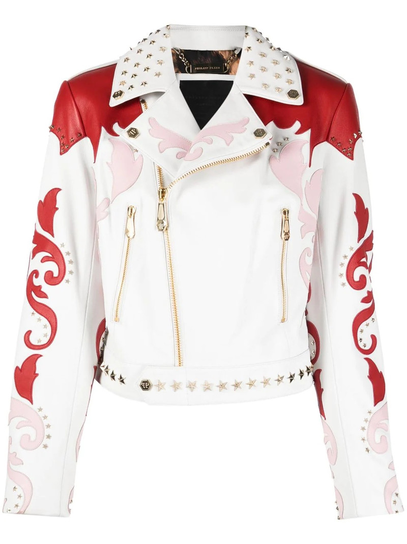 cowboy intarsia leather jacket 1