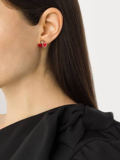 Chopard 18kt rose gold, diamond Happy Hearts earrings outlook