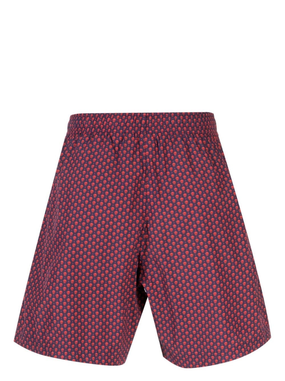 Skull polka dot-print swim shorts - 2