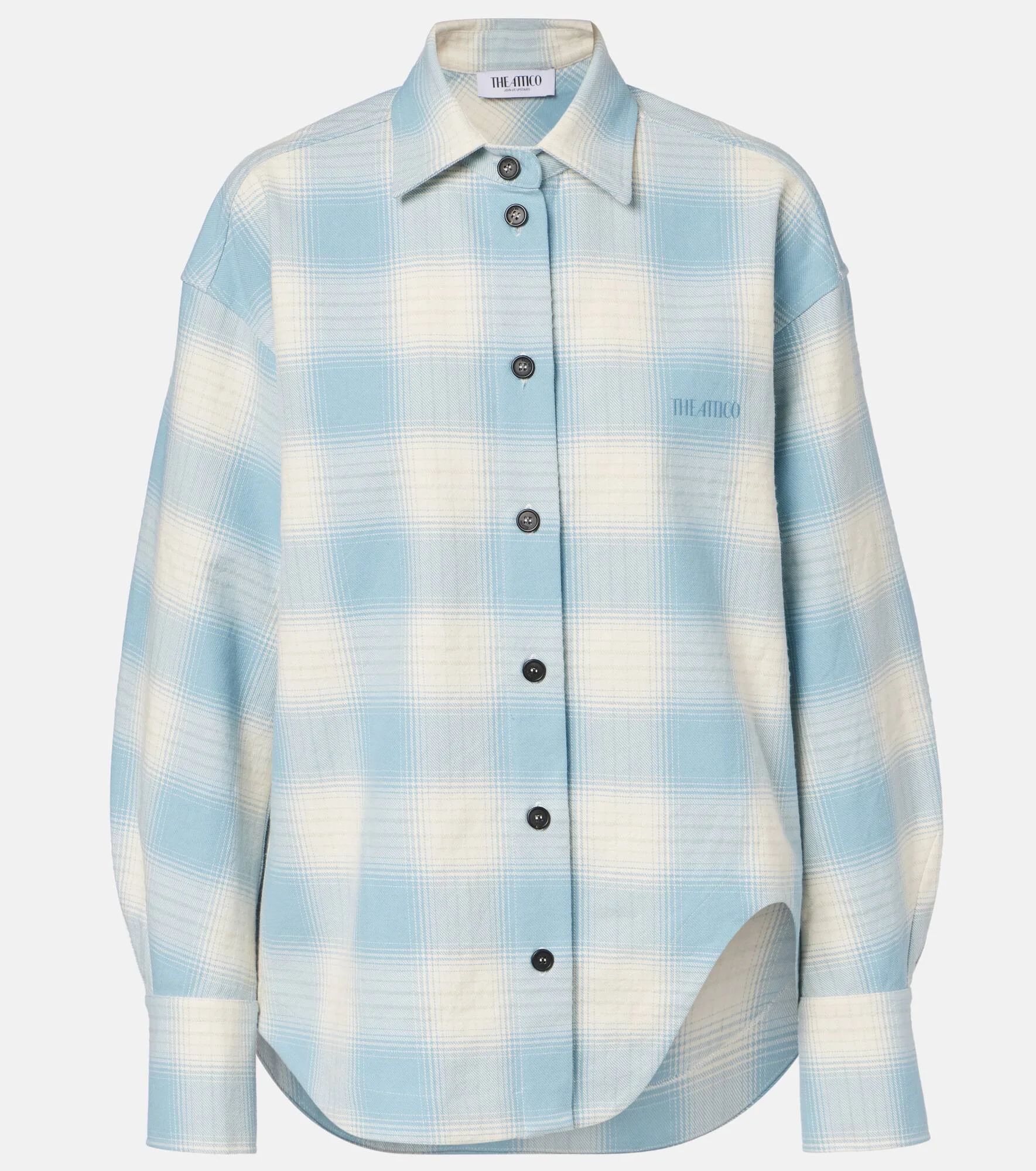Plaid cotton and wool shirt - 1