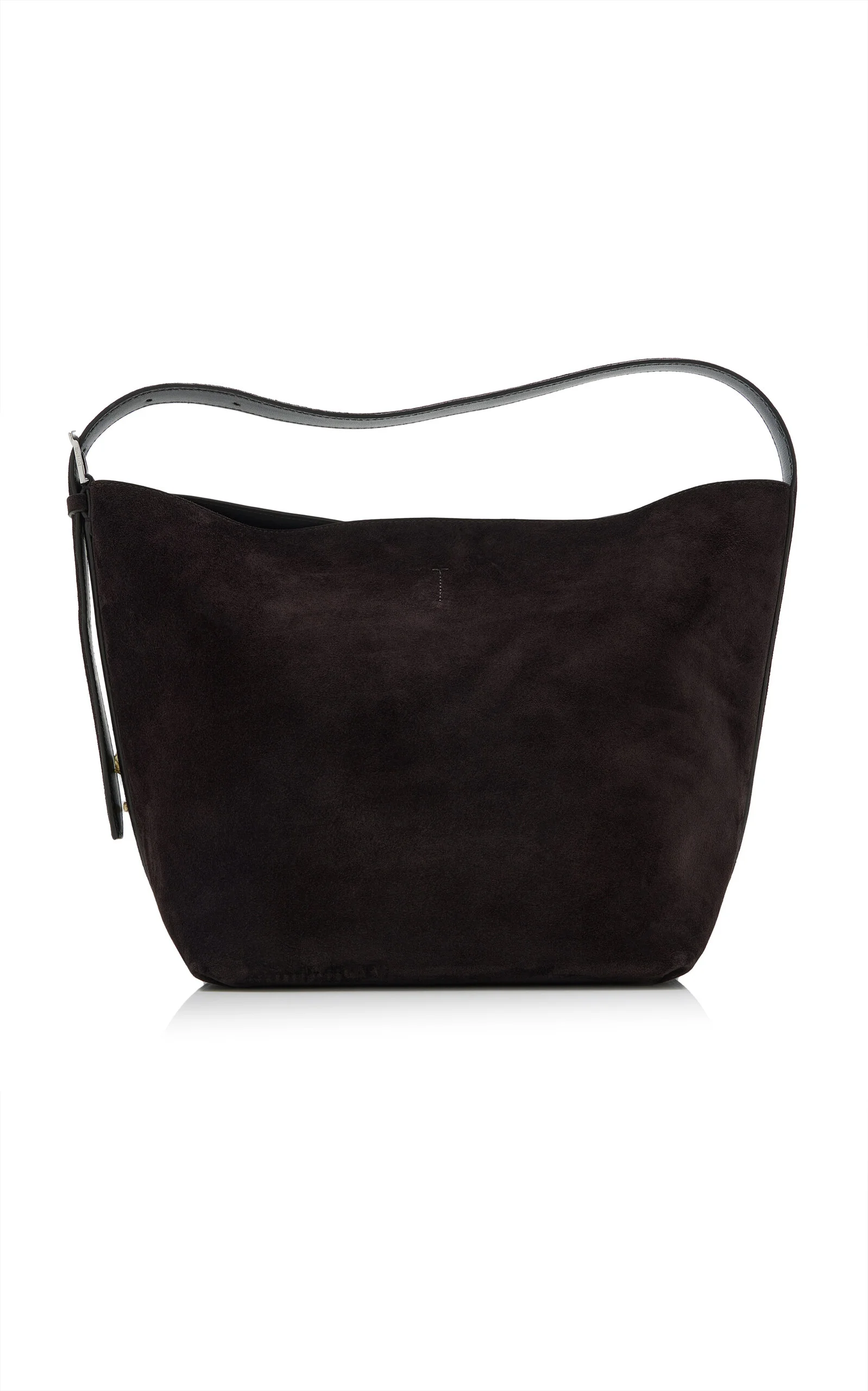 Medium Belted Suede Tote - 1