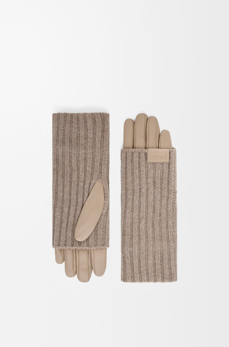 Gloves in cashmere and nappa lambskin 1