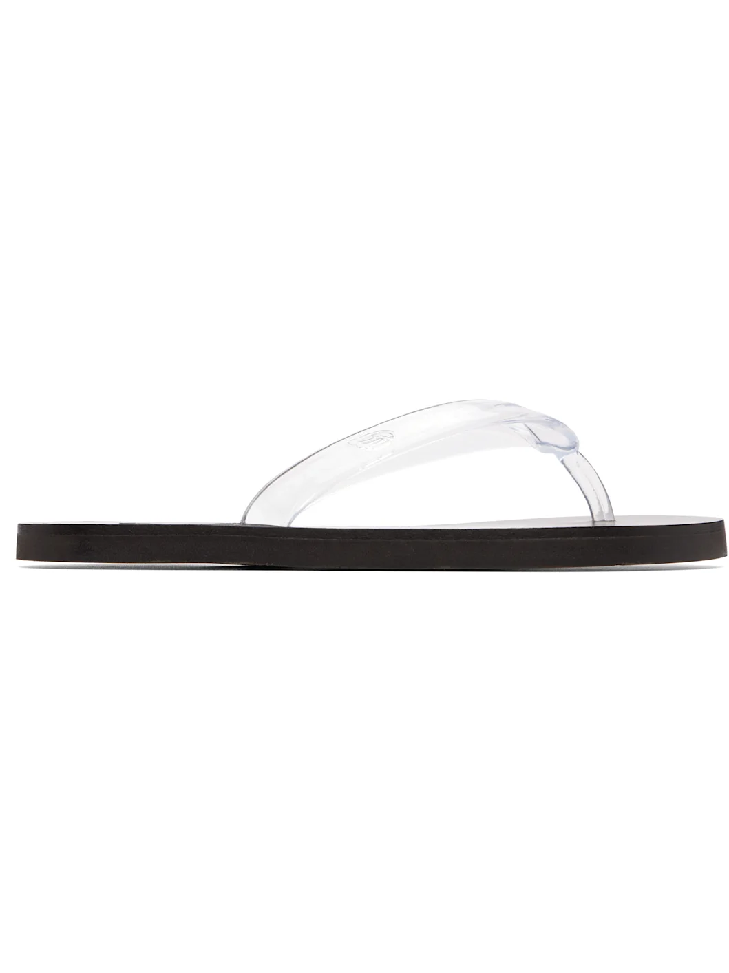 Transparent & Black Saionara Jelly Flip-Flops - 1