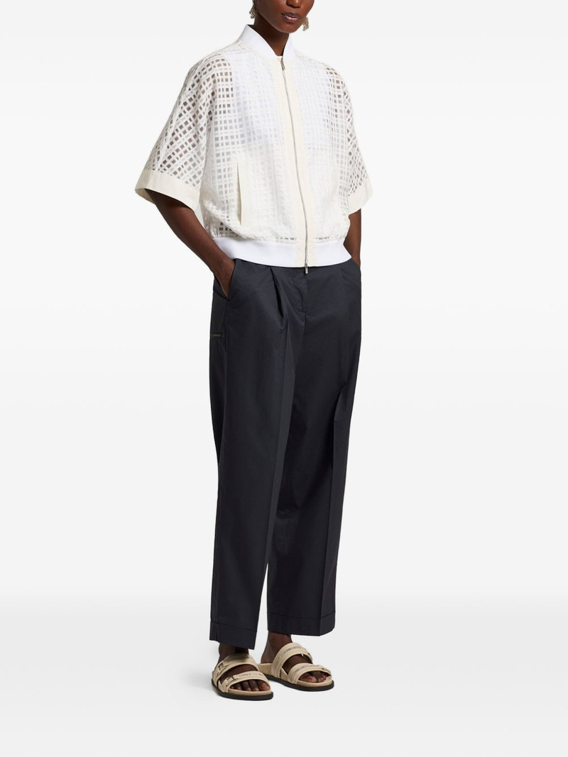 PESERICO grid bomber jacket outlook