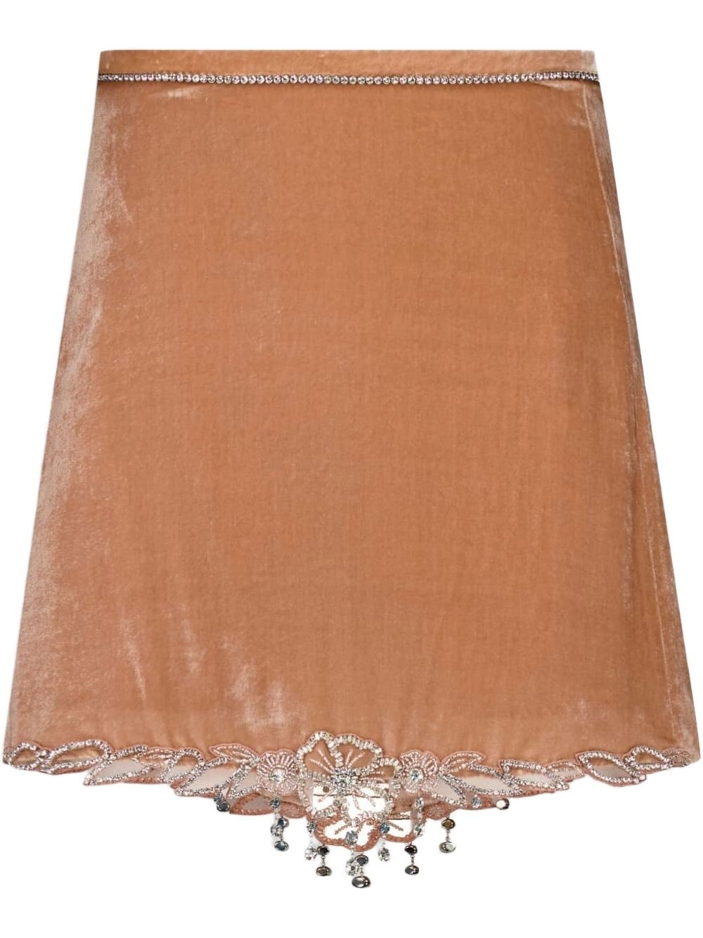 crystal-embellished skirt - 1