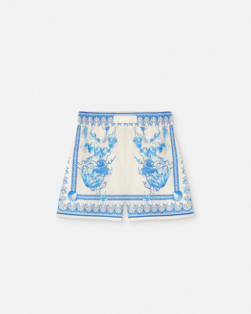 Underwater Barocco Cotton Shorts - 1