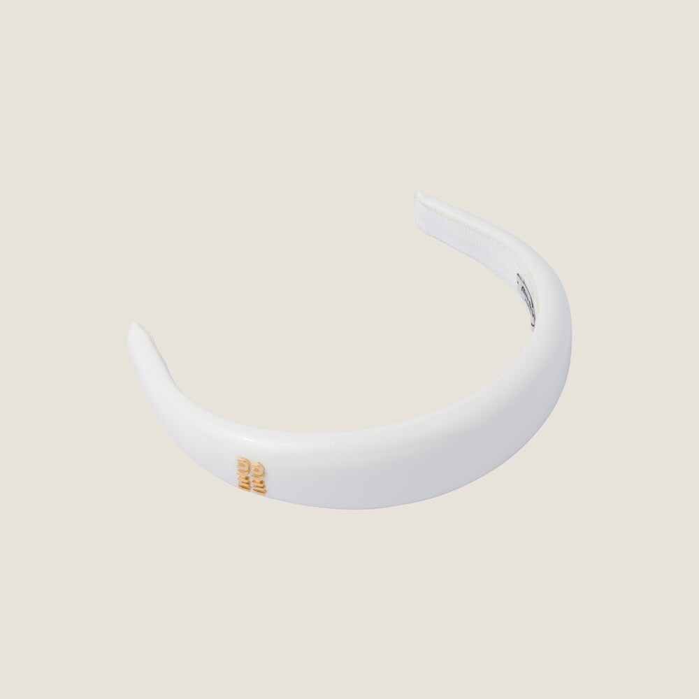 Patent leather headband - 3