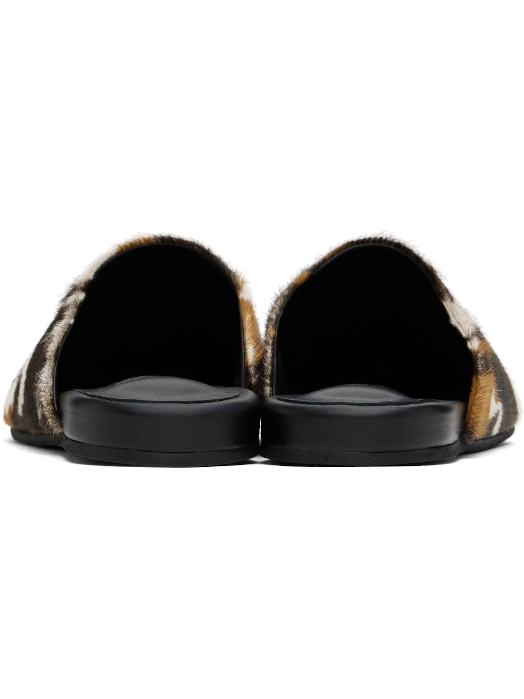 Brown & Off-White 'The Slipper' Mules - 2