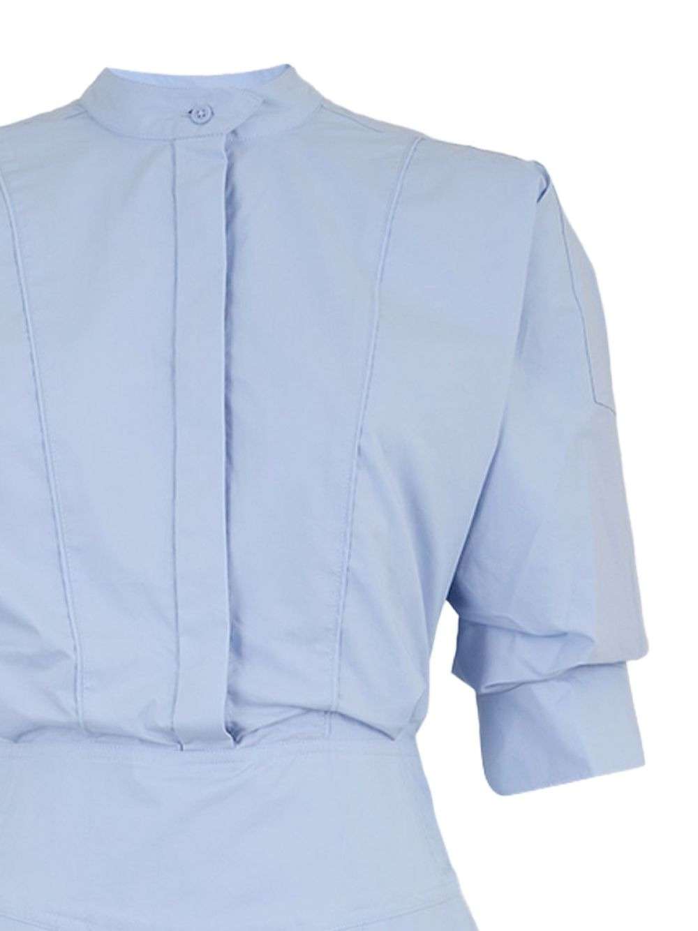 Effie puffball-hem shirt dress - 4