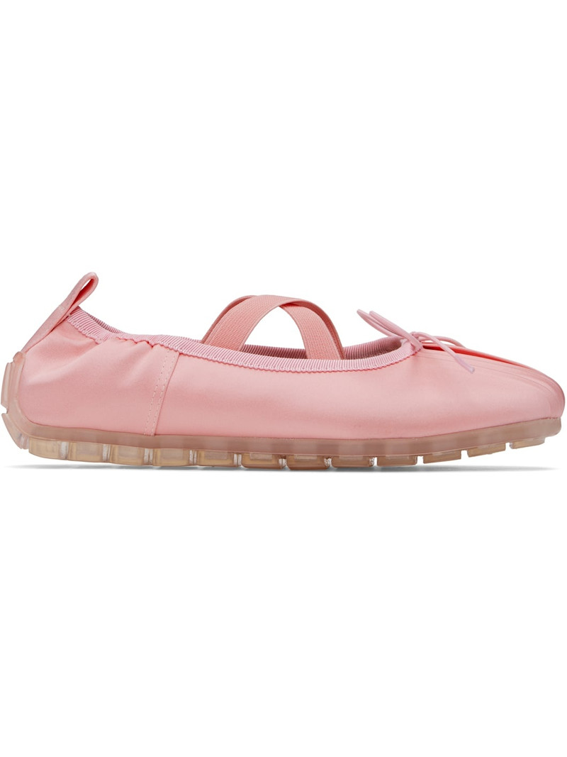 Pink Grip Ballerina Flats 1