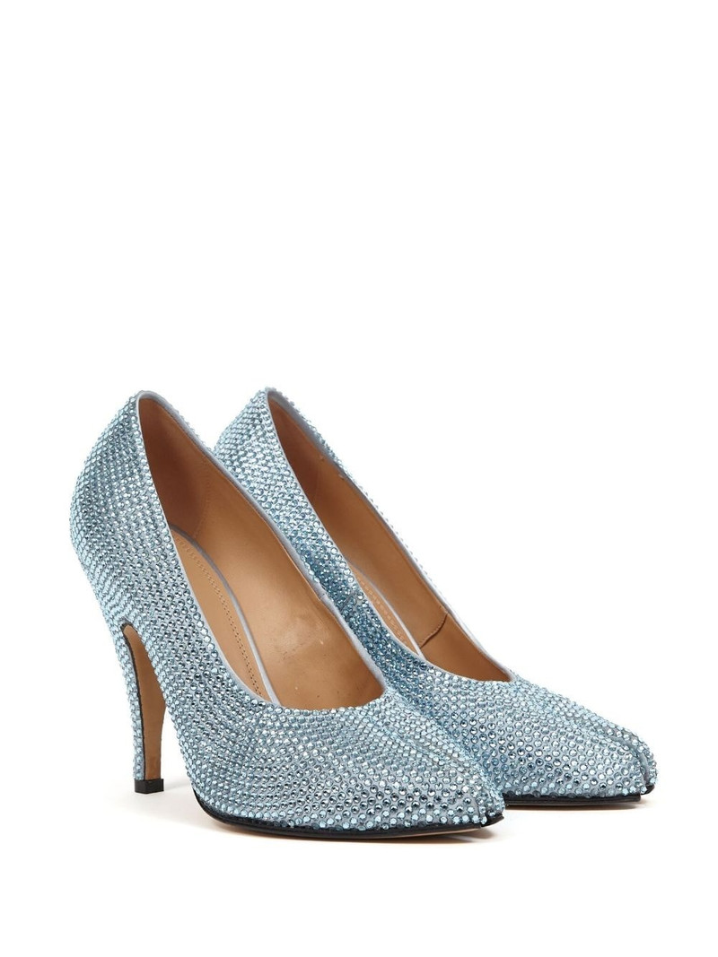 Maison Margiela Tabi 110mm rhinestone-embellished pumps outlook