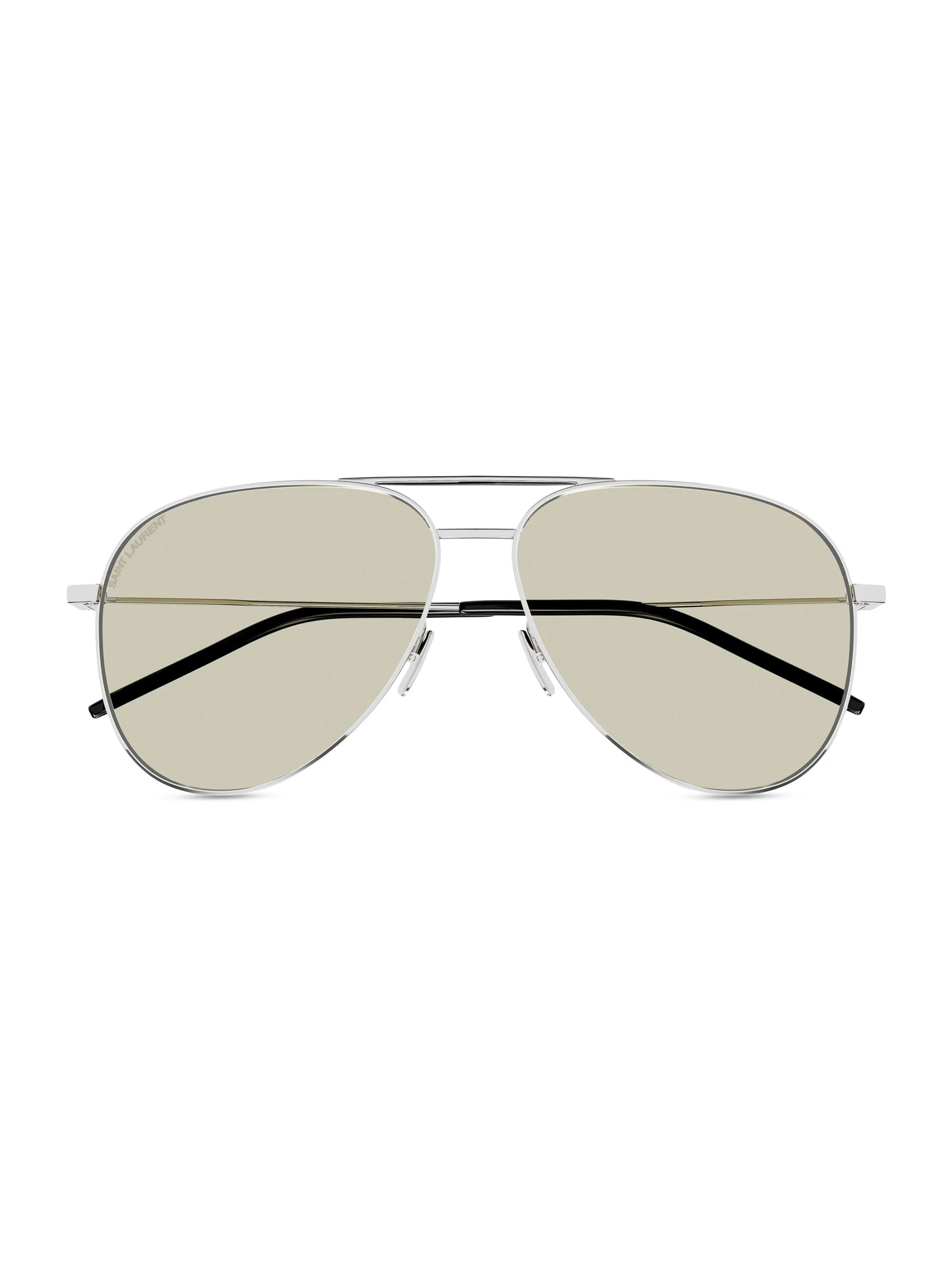 Men's Classic 11 59MM Pilot Metal Sunglasses - Silver Brown - 1