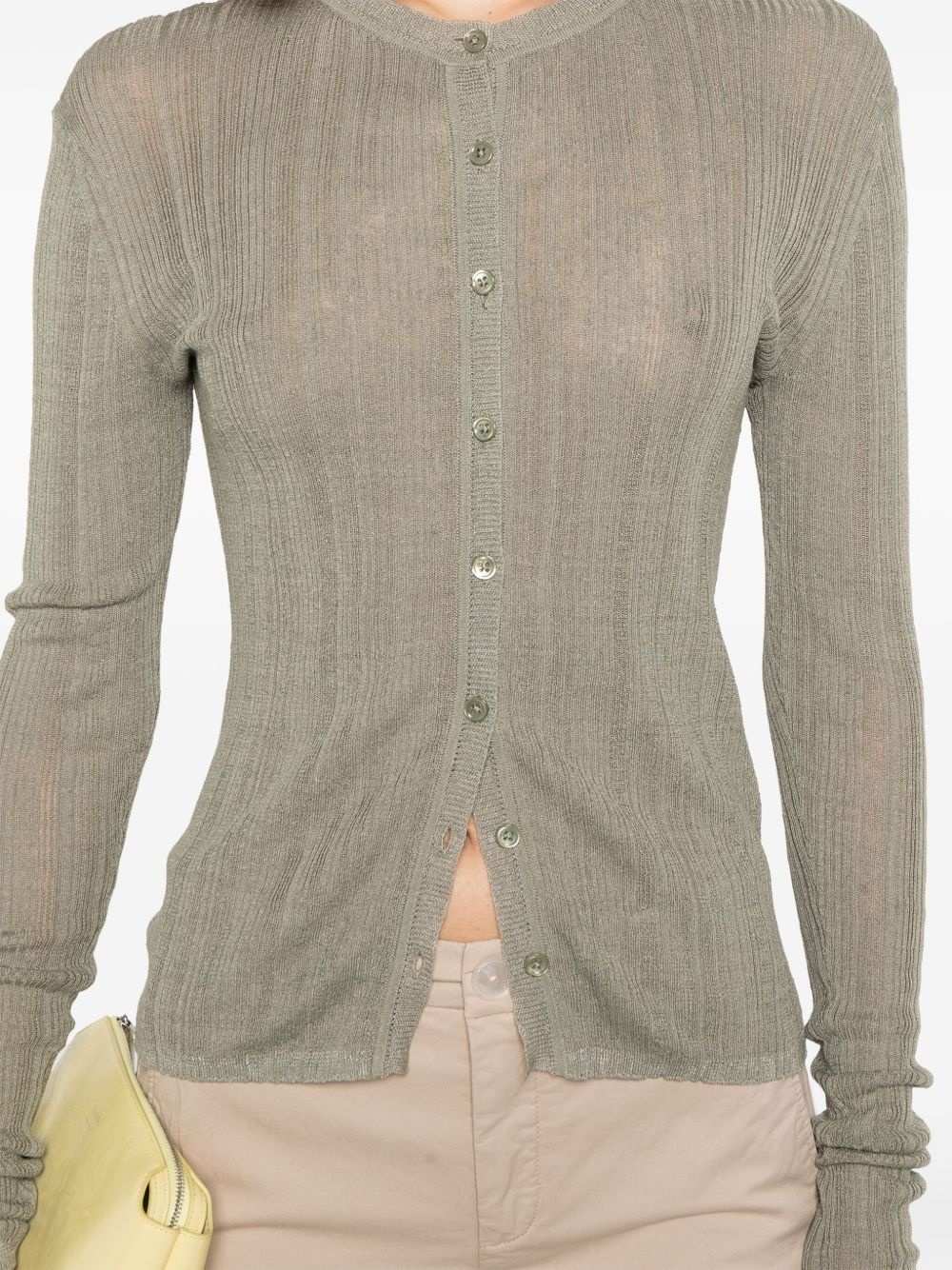 crew-neck cardigan - 5