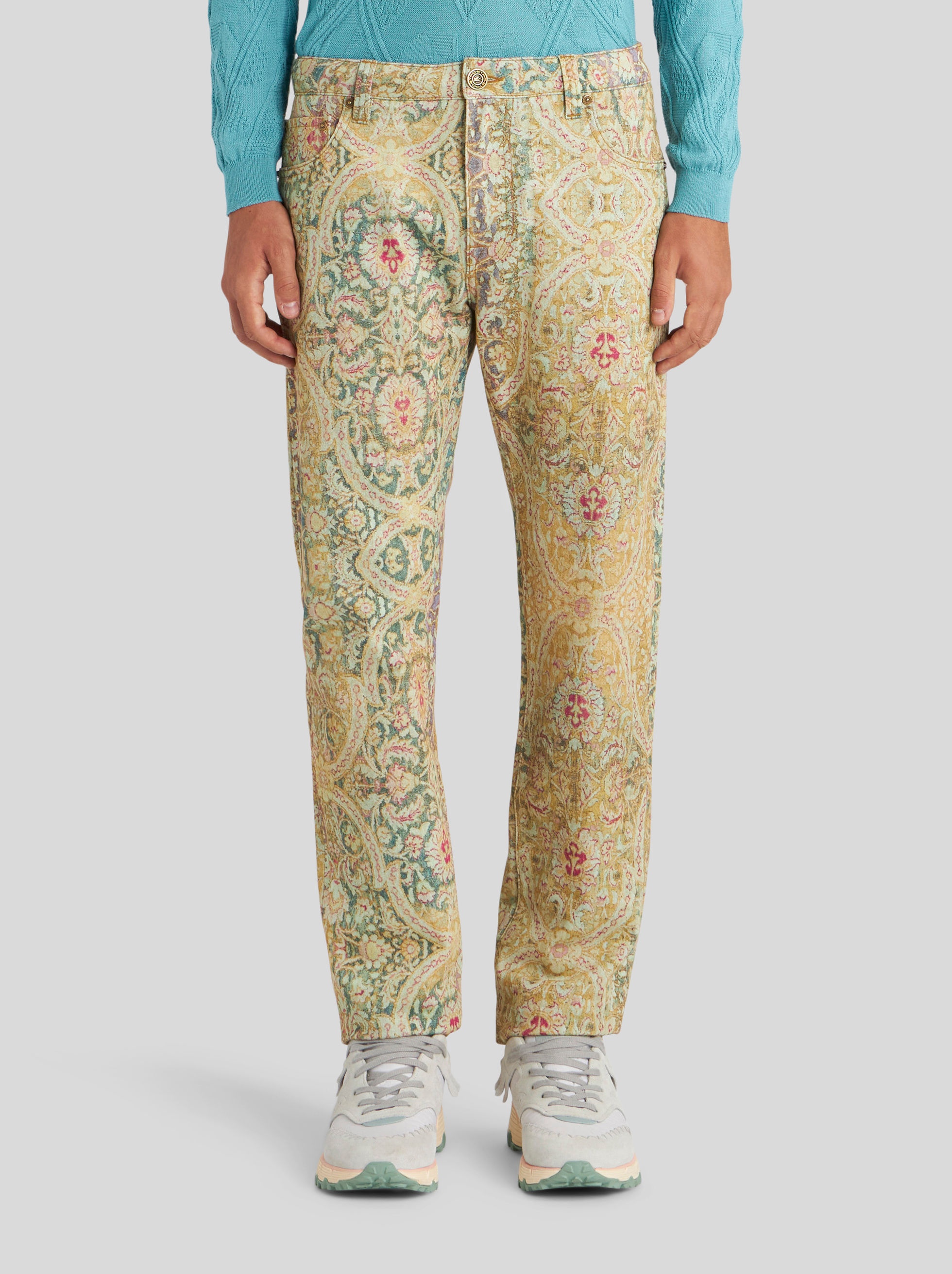 JEANS WITH DIGITAL CARPET PRINT - 2