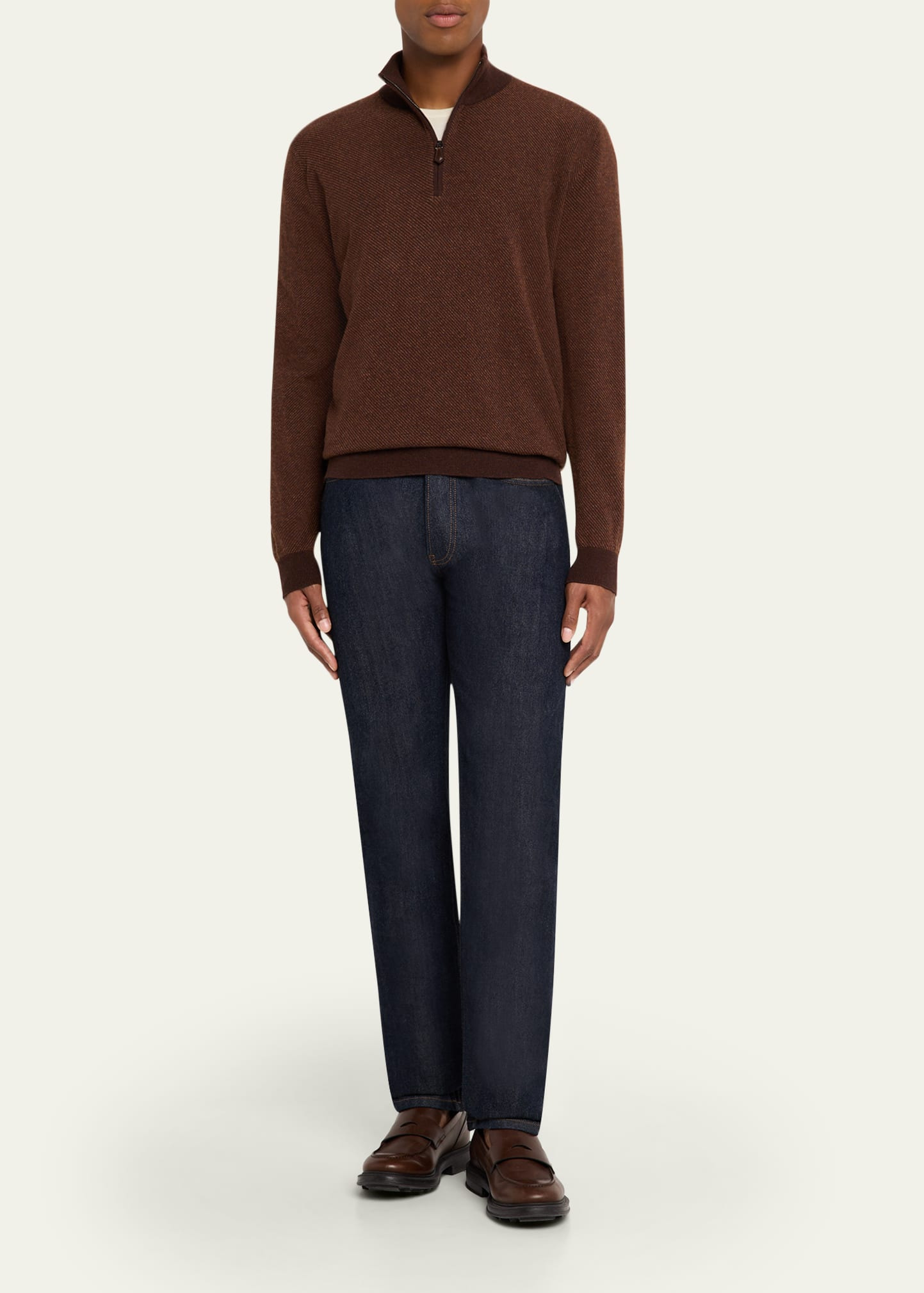 Men's Roadster Cashmere Quarter-Zip Sweater - 2