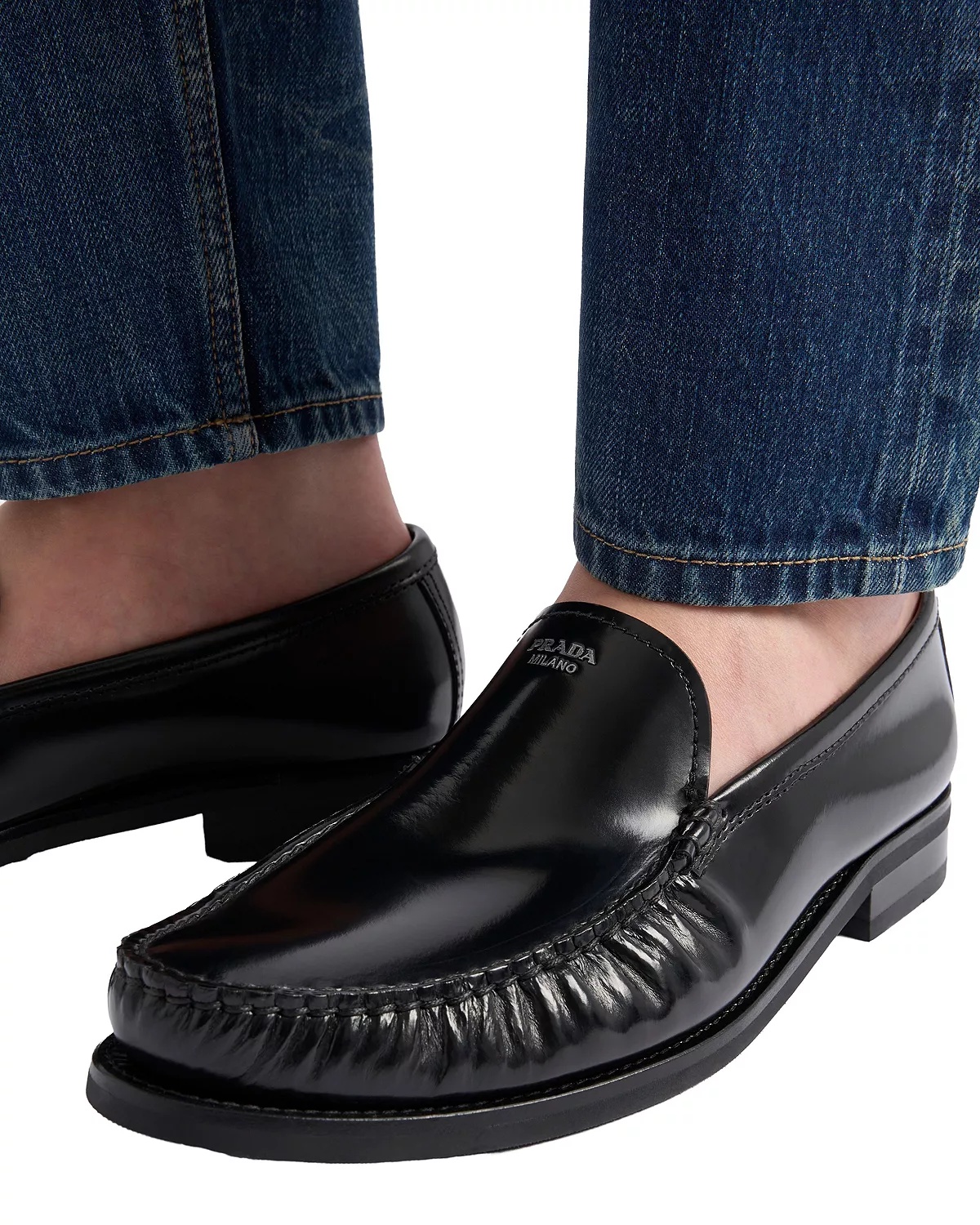 Men's Brushed Leather Loafers - 3