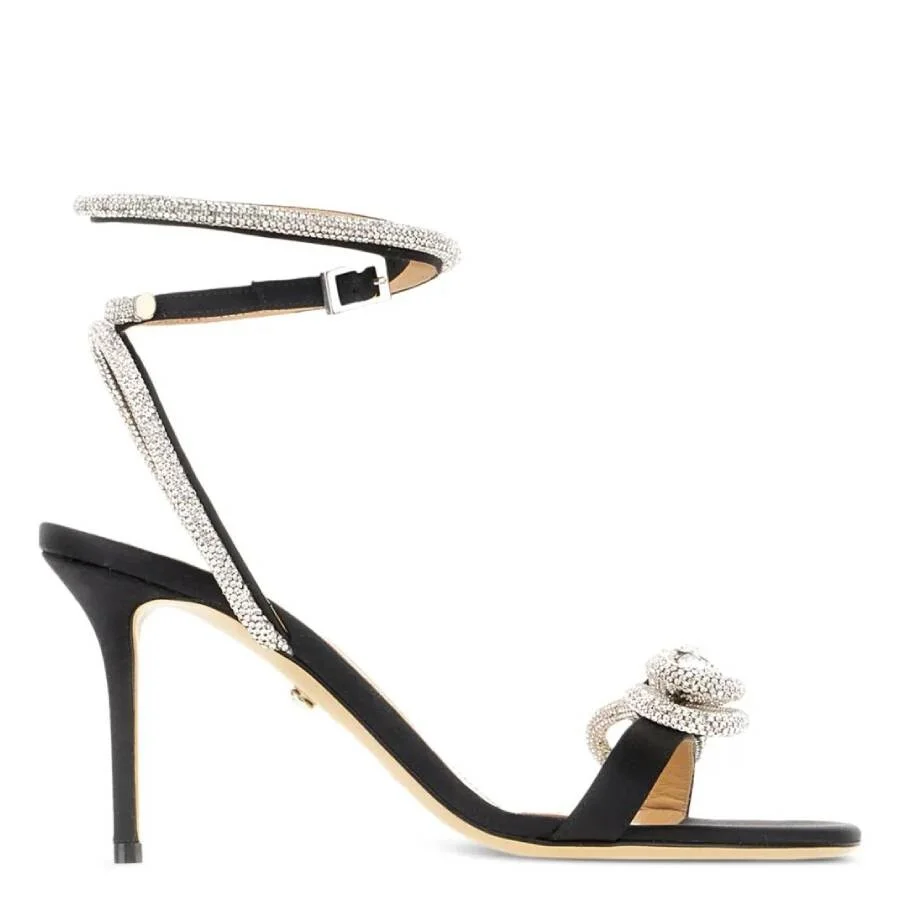 Mach & Mach Crystal Double Bow Sandals - 1