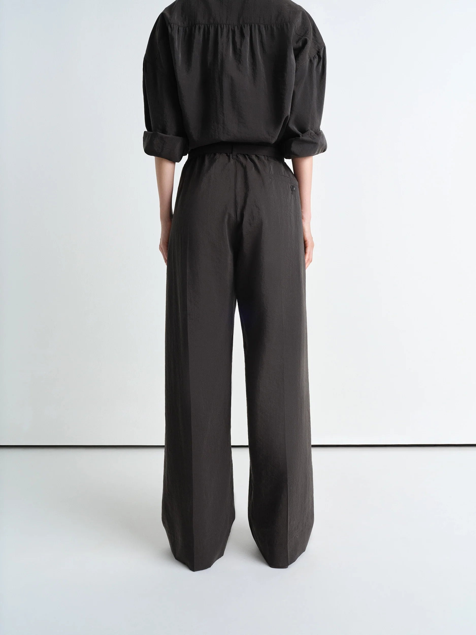 BELTED RELAXED PANTS - 3