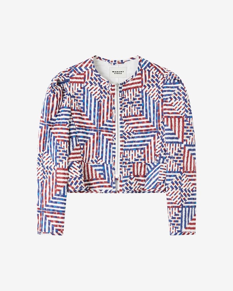 FLAVIA PRINTED COTTON JACKET - 1
