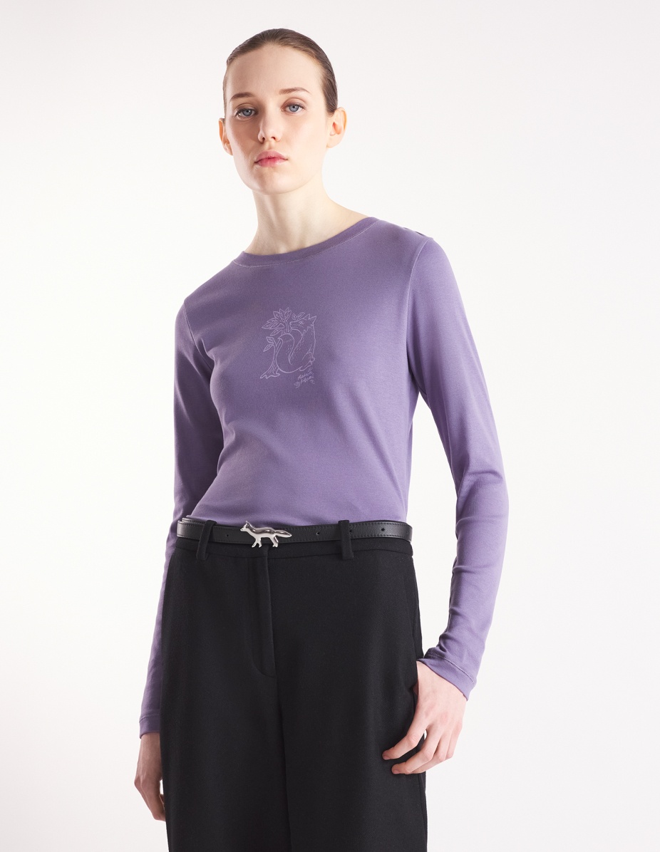 WOODLAND FOX LONG SLEEVES SLIM TEE-SHIRT - 3