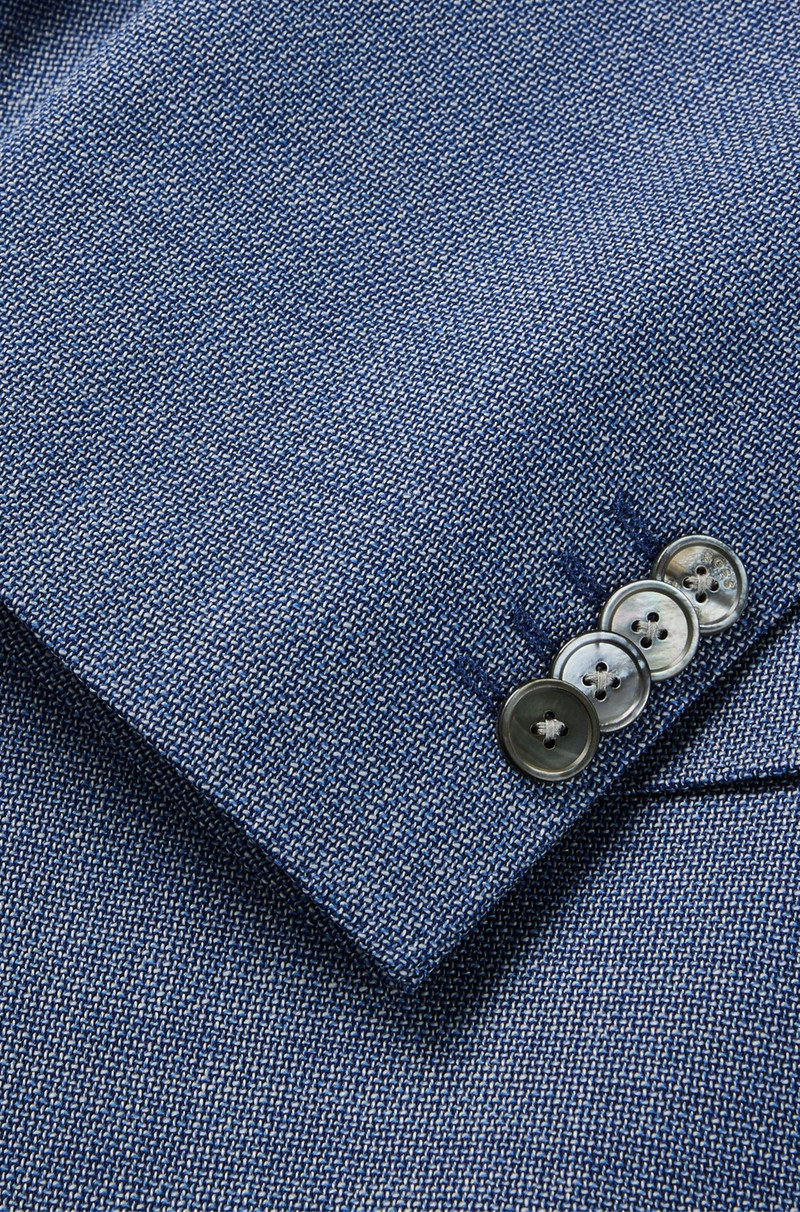 SLIM-FIT SUIT IN A HOPSACK-WEAVE WOOL BLEND 10