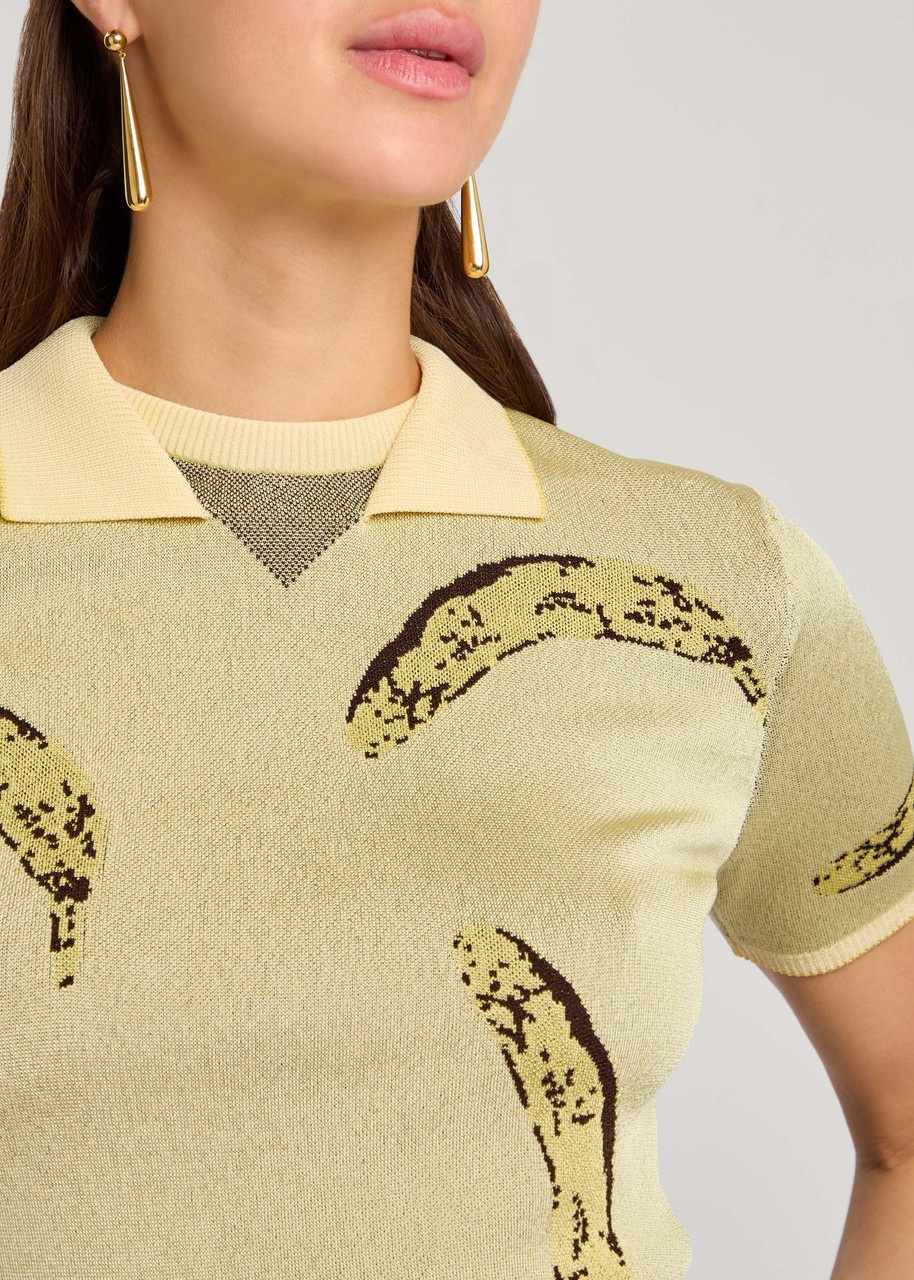 Jacquemus Le Polo Marino Intarsia Knitted Polo top - 5