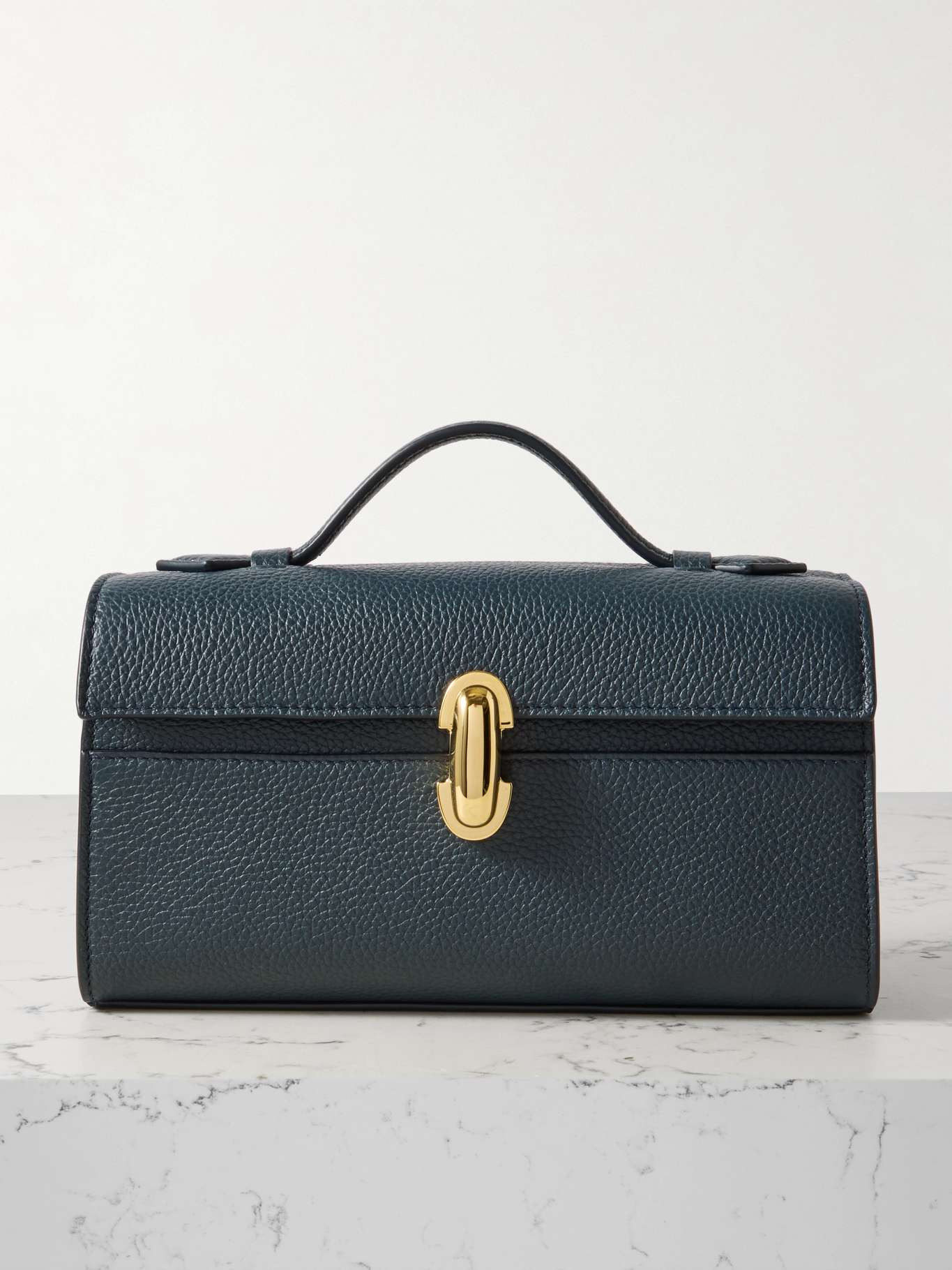Symmetry Pochette leather tote Navy - 1