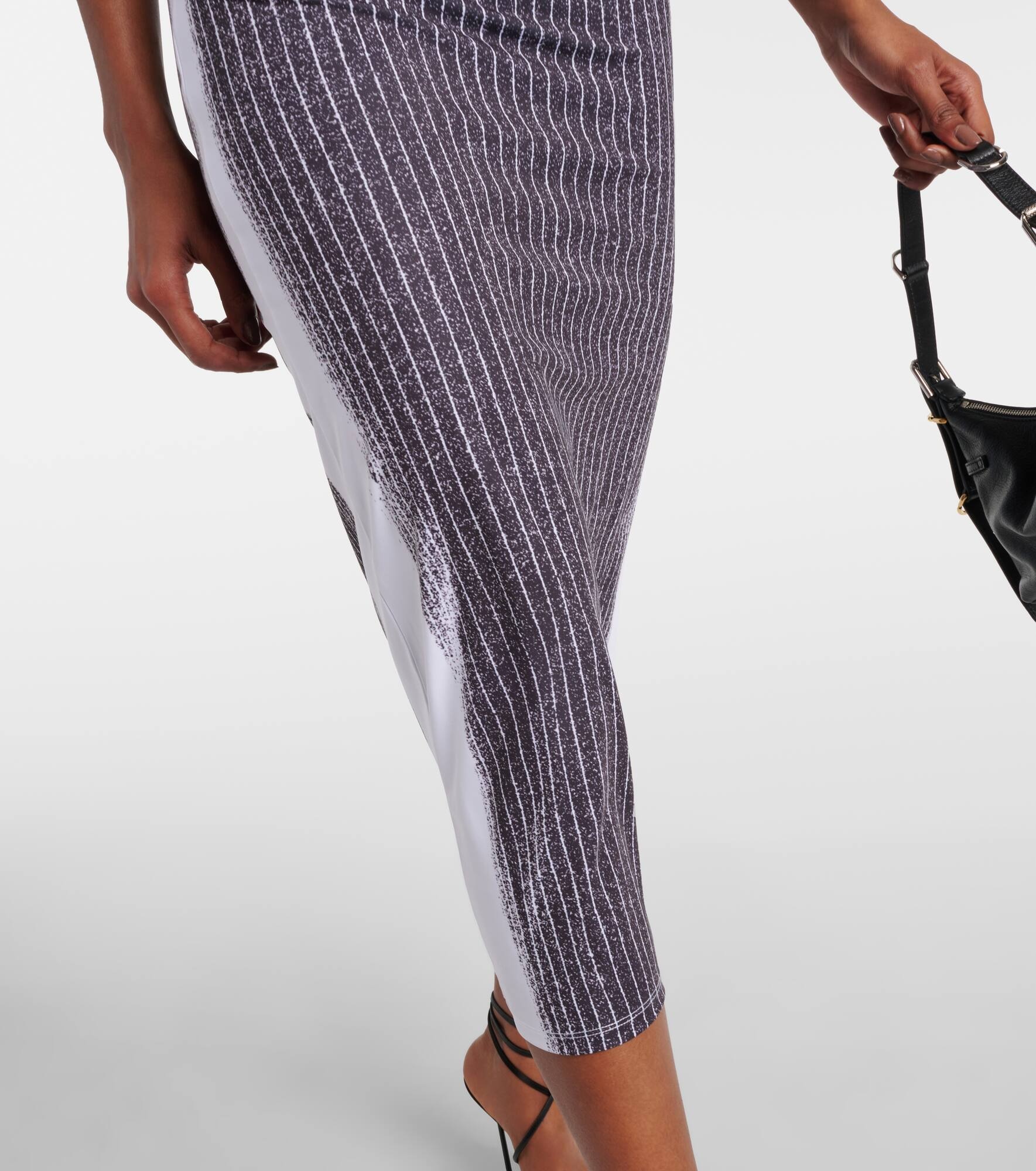 Trompe l'oeil jersey midi dress - 5