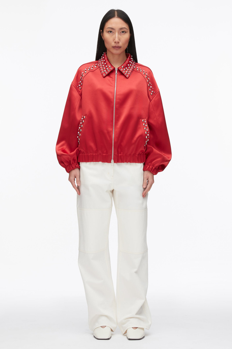 3.1 Phillip Lim Embellished Structured Satin Jacket outlook