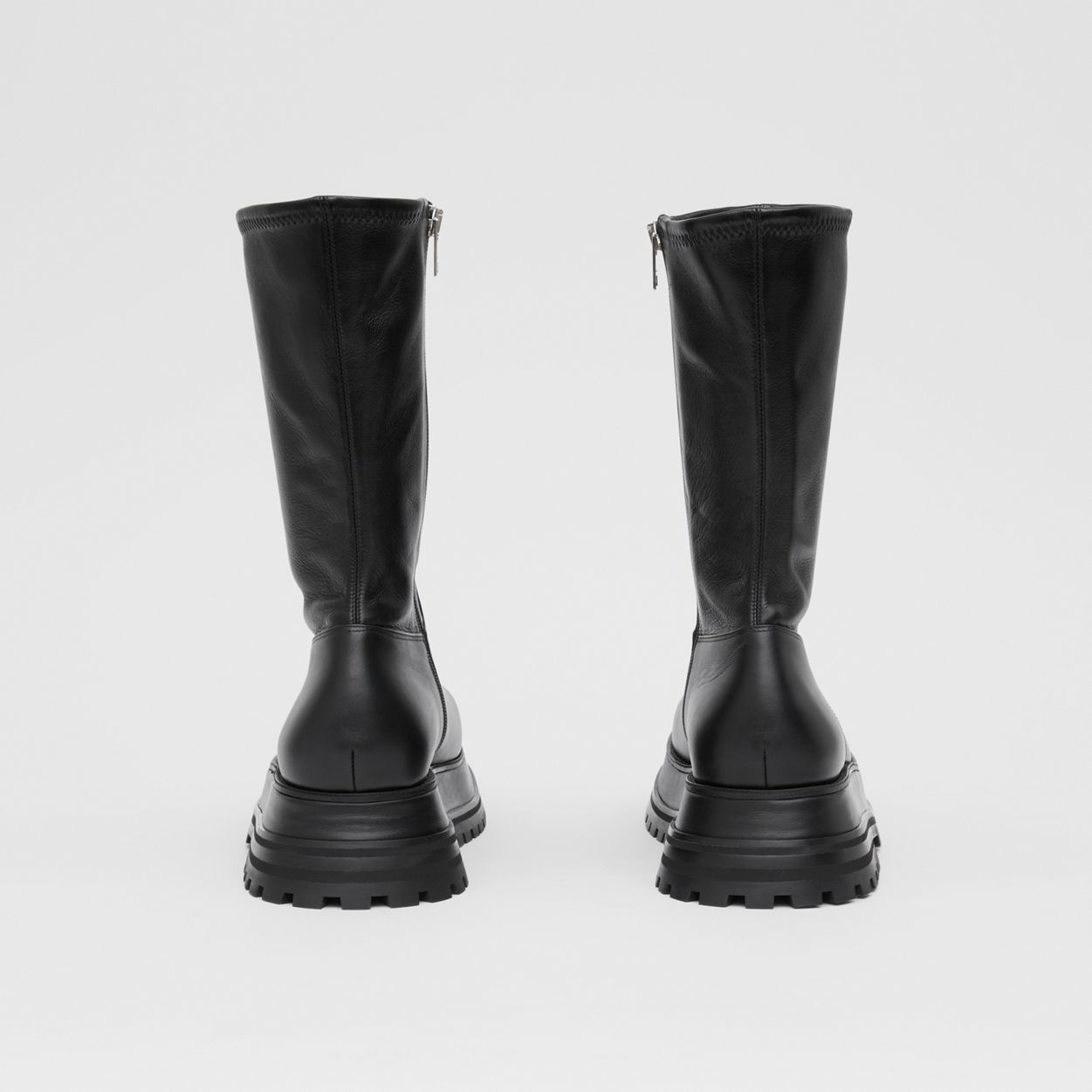 Leather and Lambskin Boots - 6