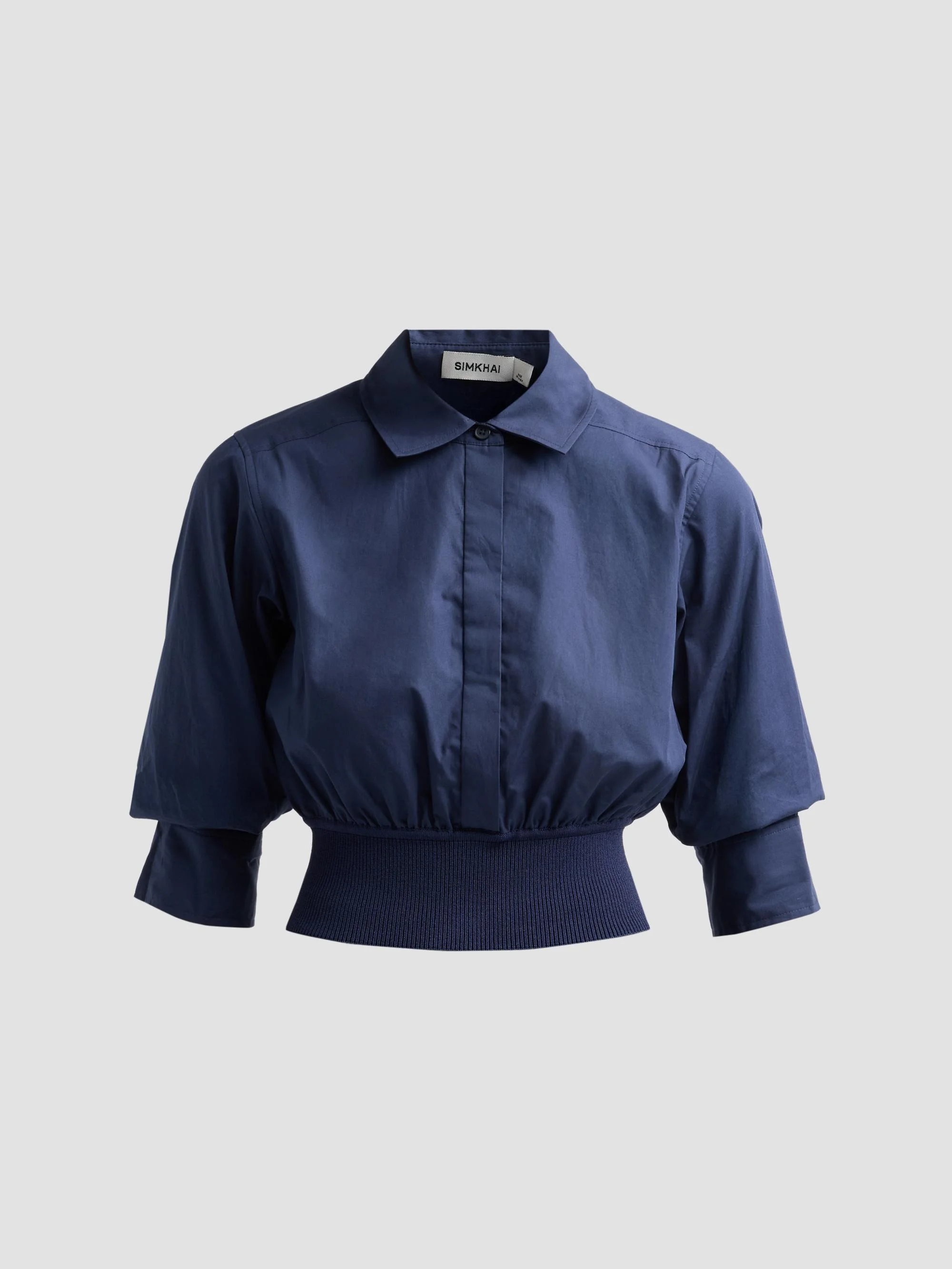 Women's Stiles Cotton Poplin Shirt - Midnight - 1