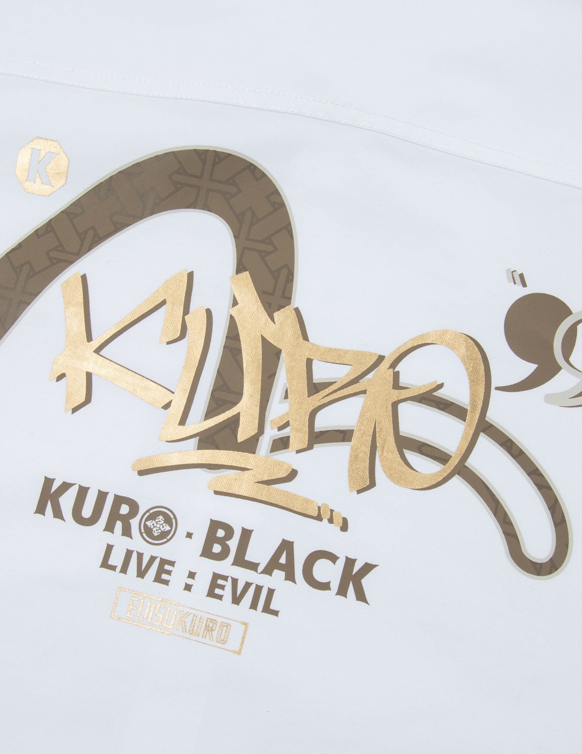 Graffiti Logo Foil Print Seagull Oxford Shirt - 10