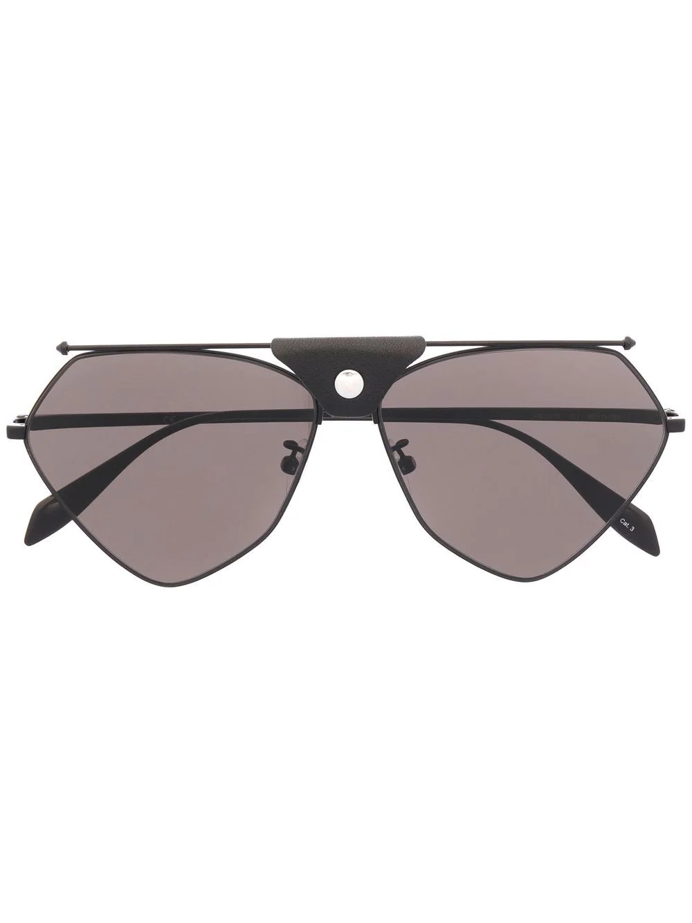 angular aviator sunglasses - 1