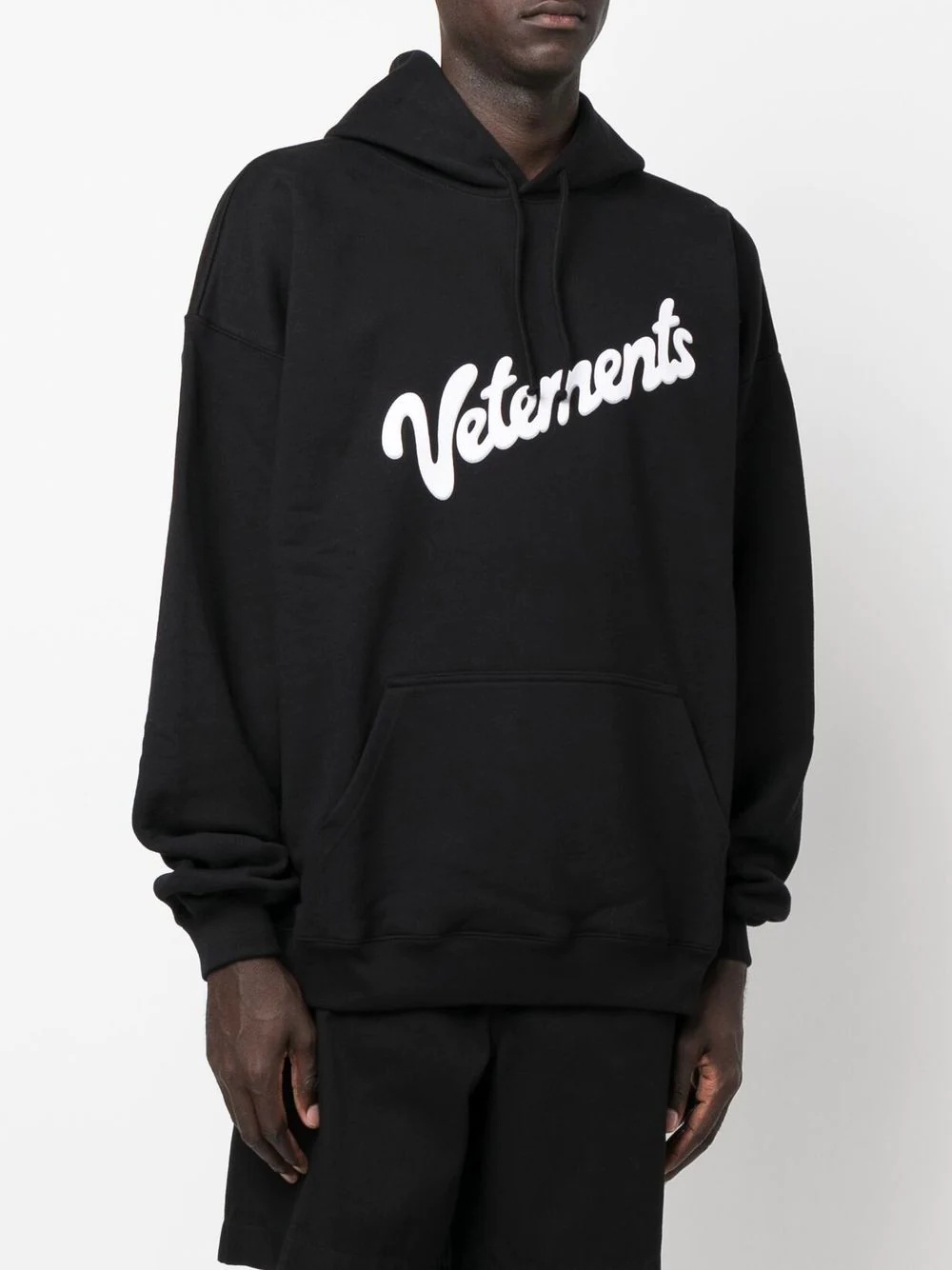 logo drawstring hoodie - 4