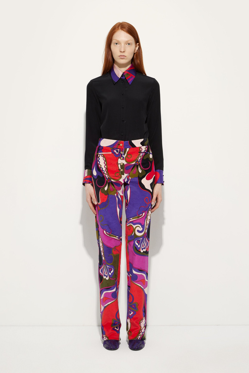 PUCCI CRÊPE DE CHINE SHIRT WITH PRINTED DETAILS outlook