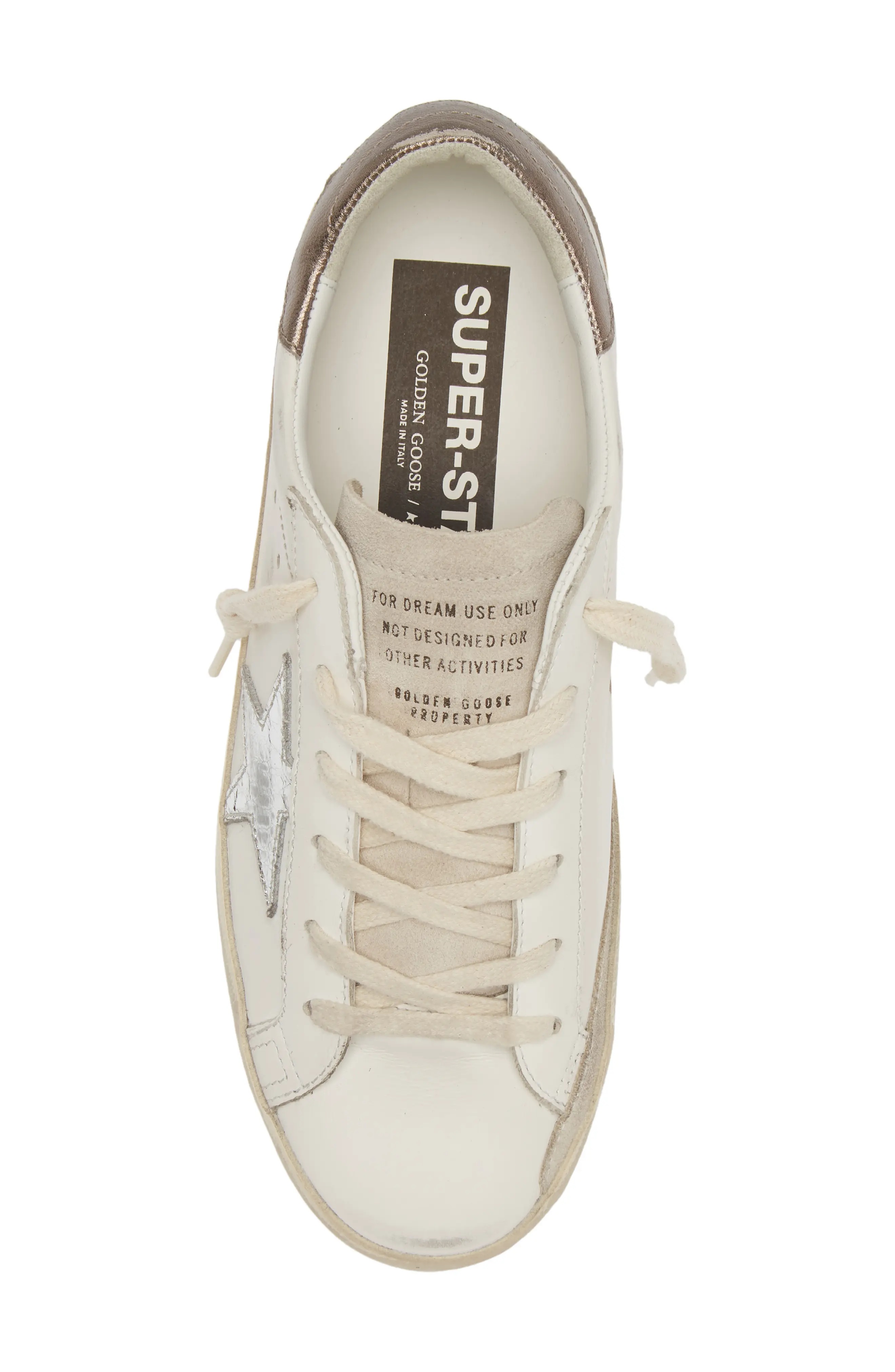 Super-Star Sneaker in White/Silver - 5