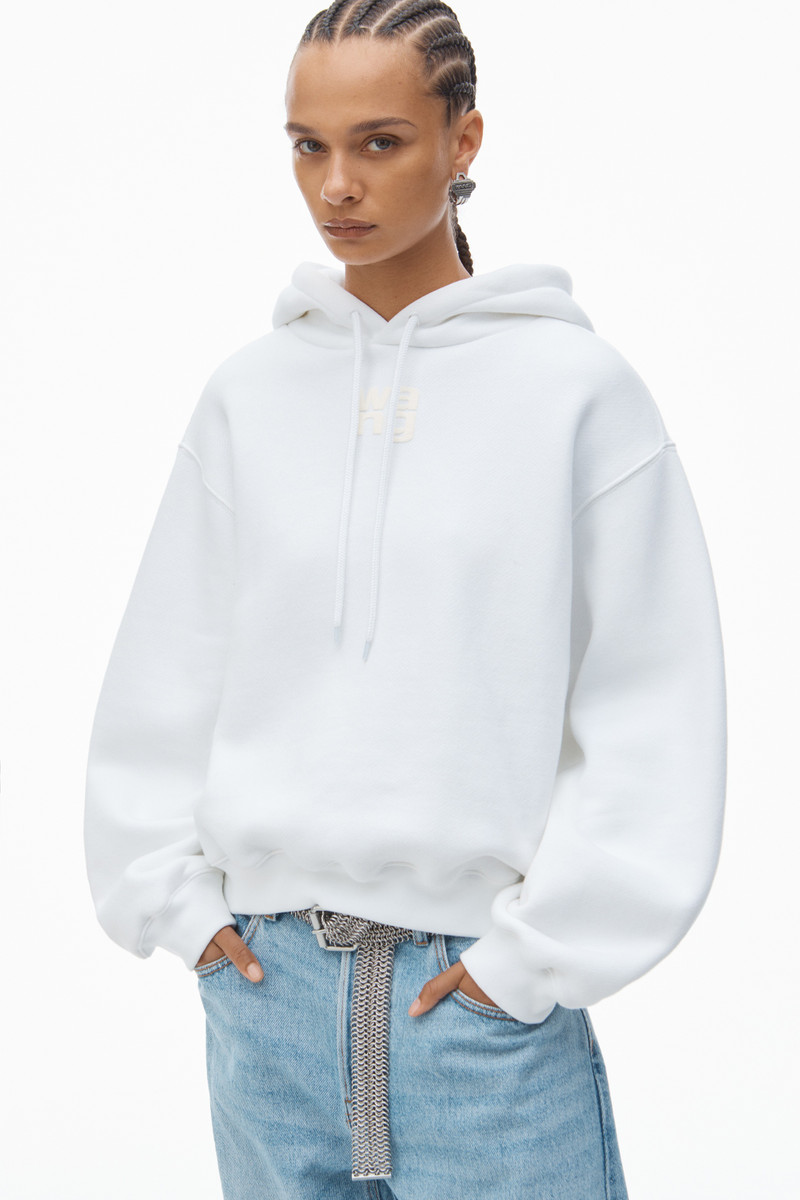 PUFF LOGO HOODIE IN STRUCTURED TERRY 3