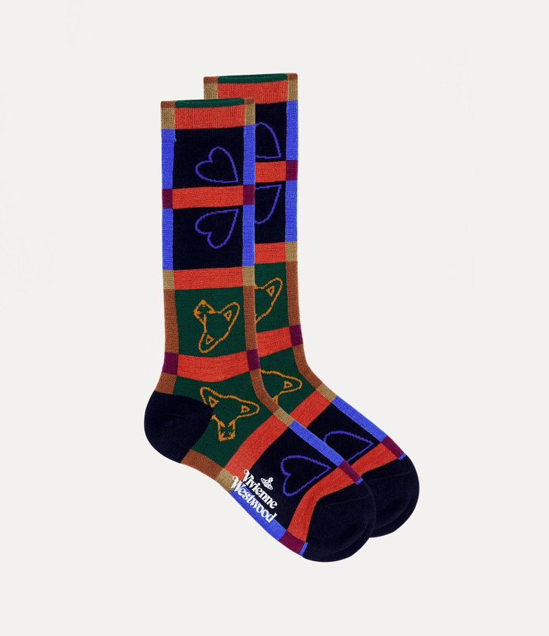 HEARTS AND ORBS SOCKS 1