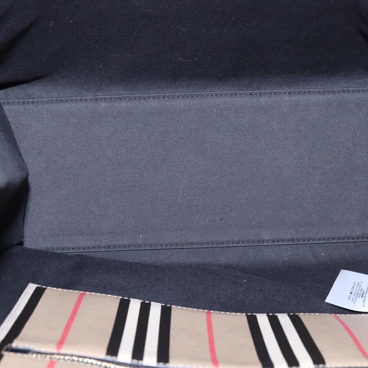Burberry Nova Check Tote Bag Pvc Leather Beige - 16