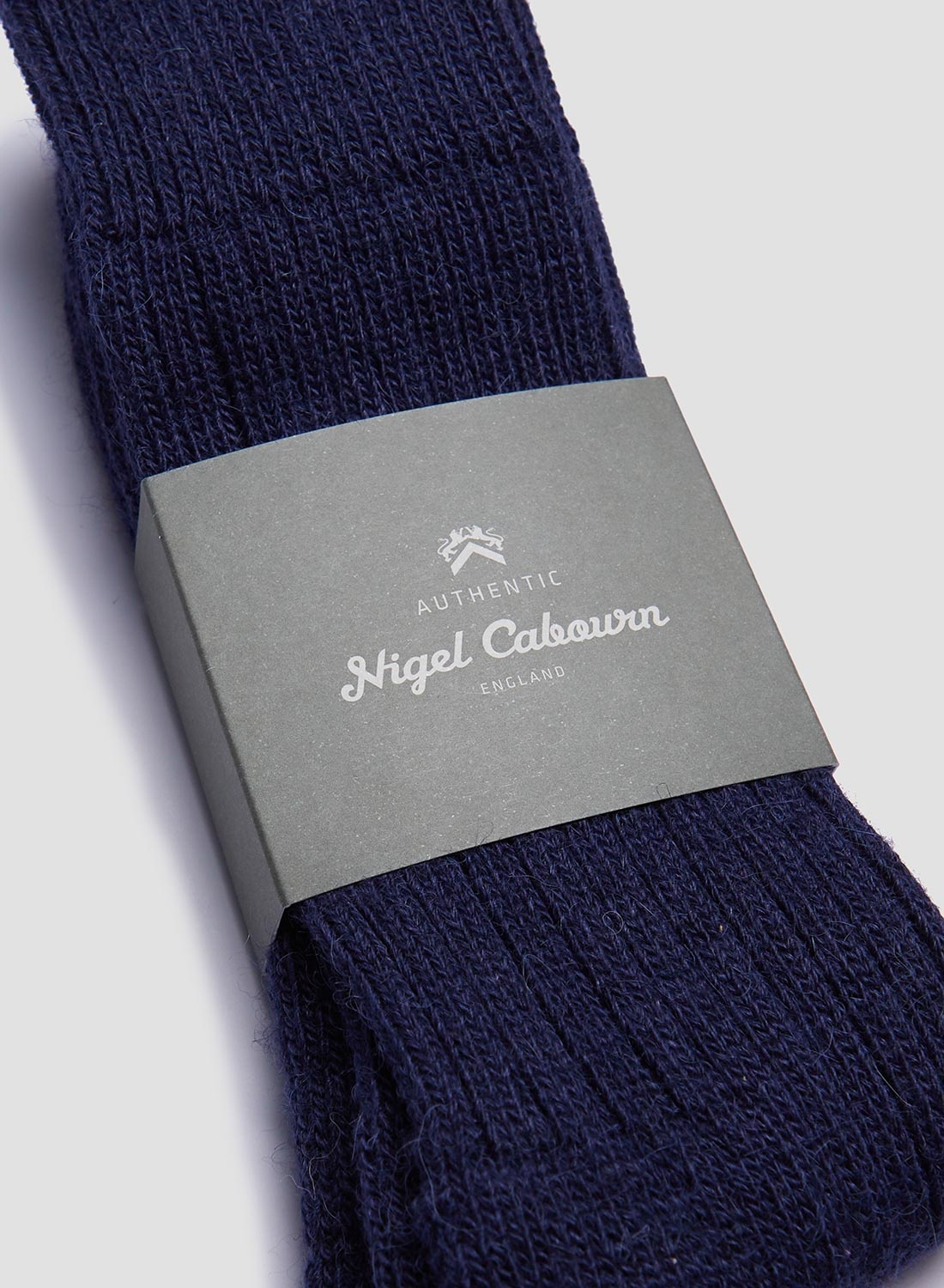 Alpaca Wool Sock in Navy - 2