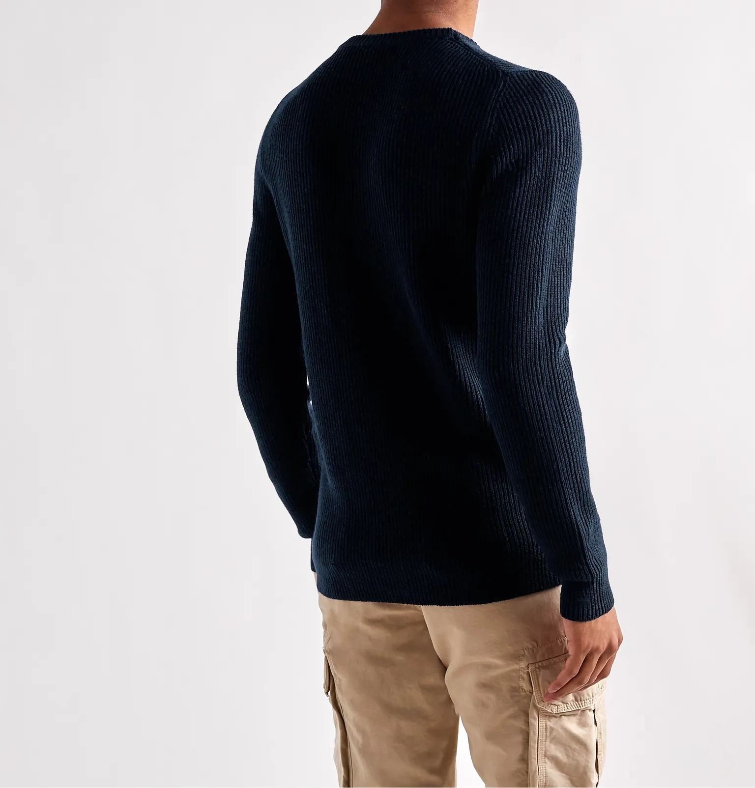 Slim-Fit Ribbed Virgin Wool Sweater - 4