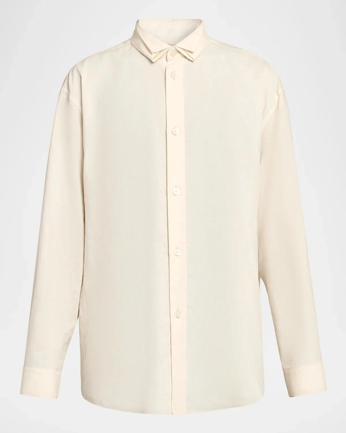 Men's Pleated-Collar Dress Shirt - 1