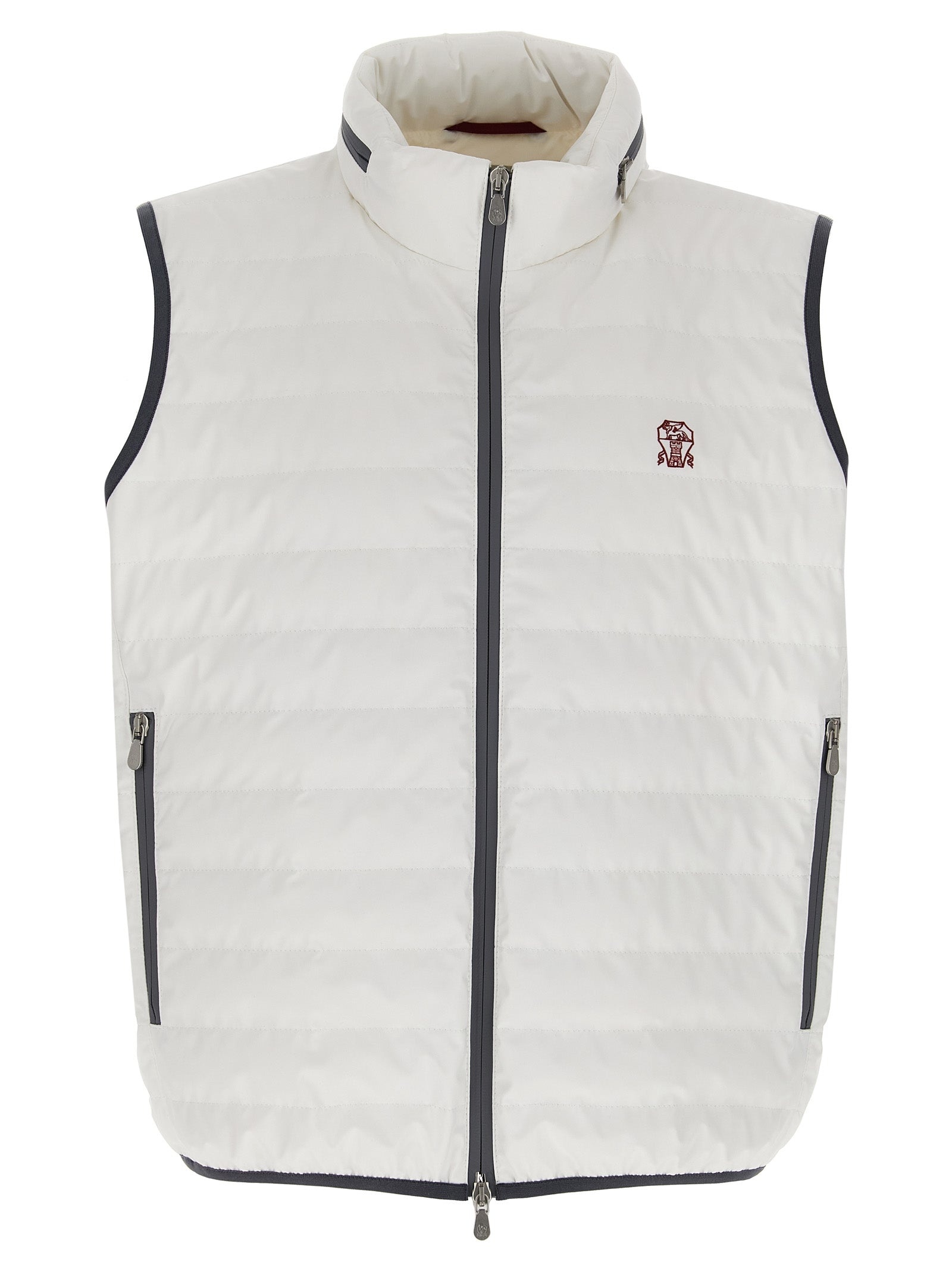 Logo Vest Gilet White - 1