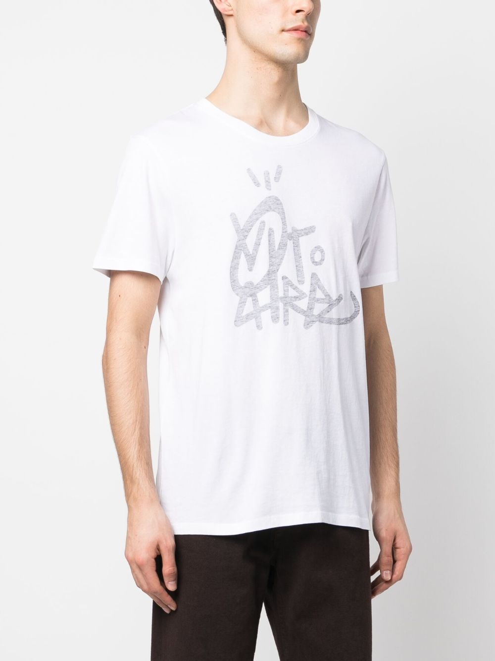 logo-print cotton T-shirt - 3