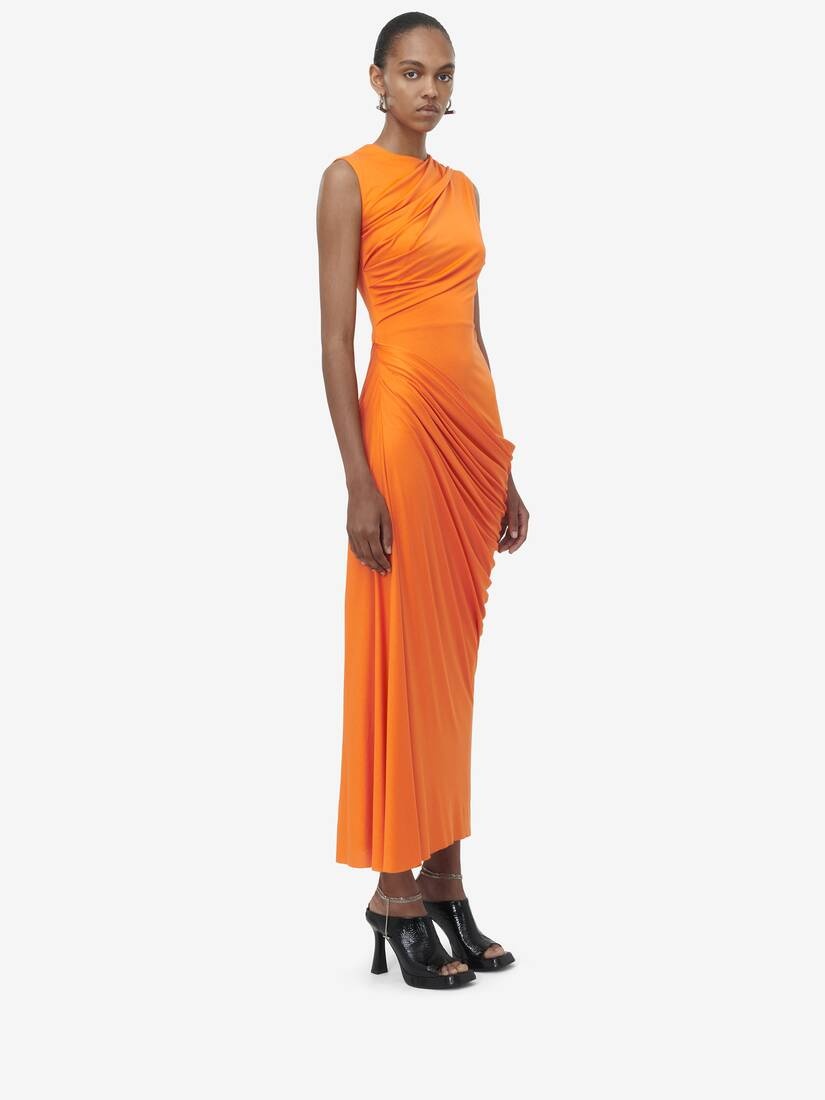 Asymmetric Gathered Dress - 3